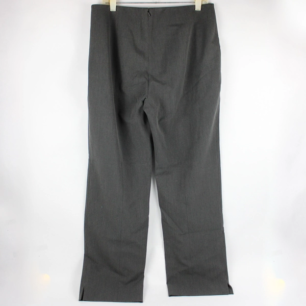 Amber Sun Essentials Women's 14P Gray Straight Leg Slacks