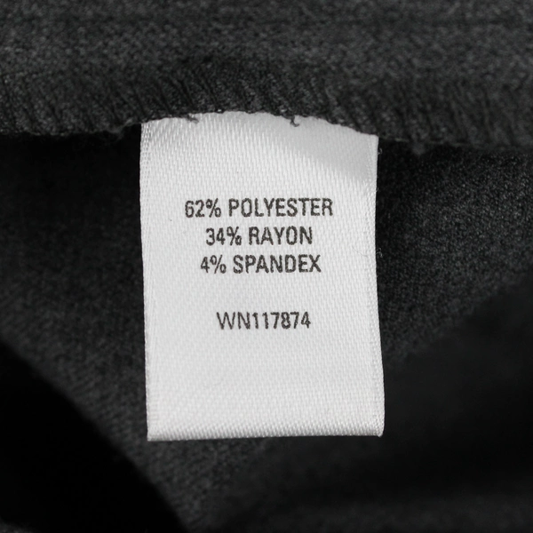 Amber Sun Essentials Women's 14P Gray Straight Leg Slacks