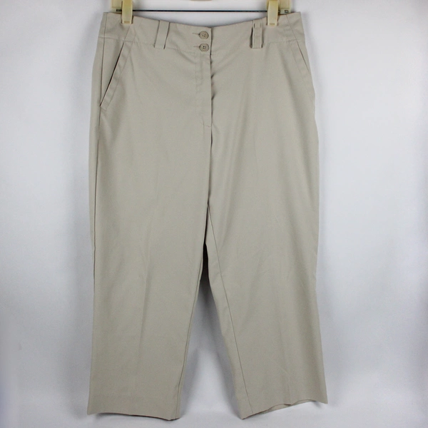 Nike Women's 8 Tan Golf Dri-Fit Tapered Leg Capris