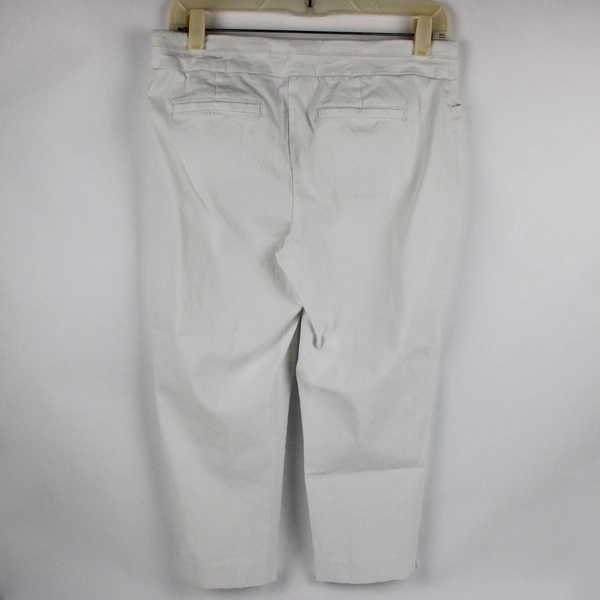 Apt. 9 Women's 10P White Mid Rise Pull-On Capri Pants