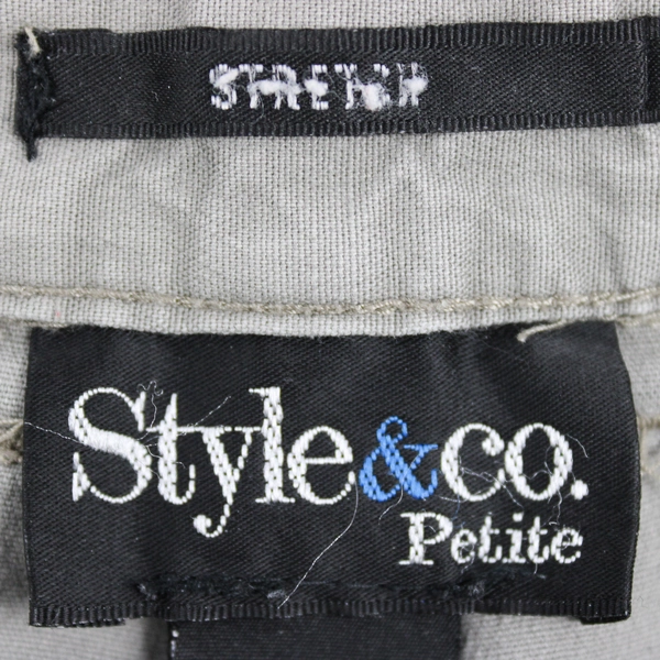 Style&co Petite Women's 10P Gray Denim Capris 