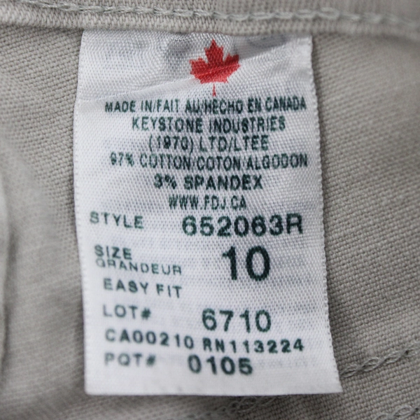 FDJ French Dressing Women's 10 Tan Denim Capris