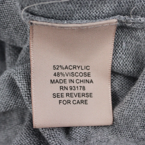 Philosophy Republic Women's L Gray Knit Long Sleeve Lightweight Pullover