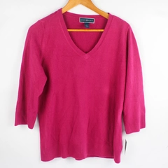NWT Karen Scott Women's XL Raspberry Fuzzy Sweater 