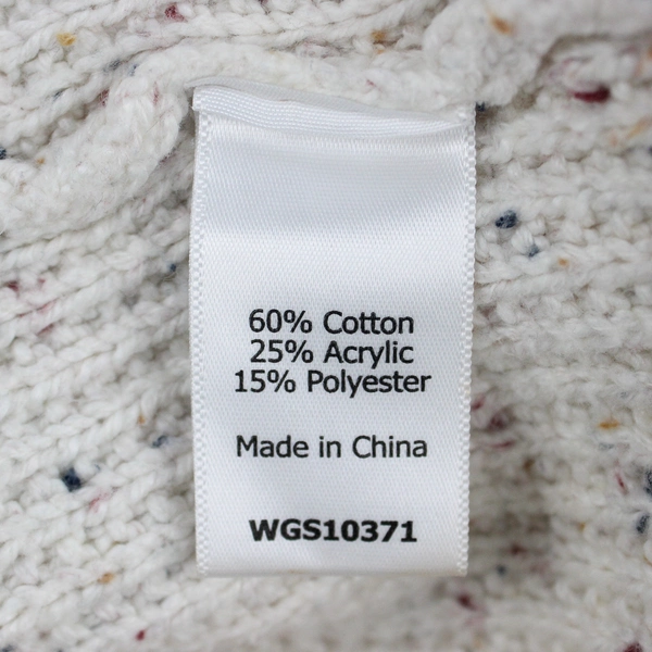 Market & Spruce Women's XL Beige Spotted Turtleneck Knit Sweater