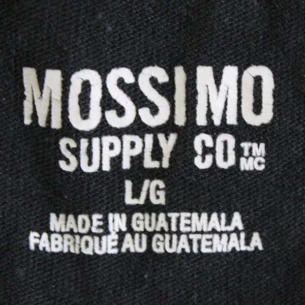 Mossimo Supply Co. Solid Black Long-Sleeve T-Shirt Women's Size Large
