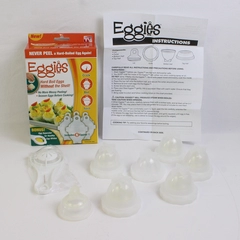 Eggies Hard Boil Eggs Mold Silicone Egg Poacher Cooker Set