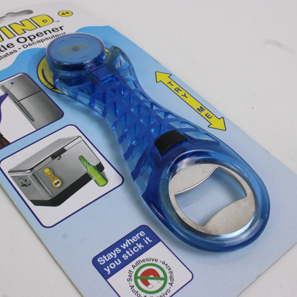 Blue Shrockie Rewind Self-Adhesive Bottle Opener Portable & Durable Design
