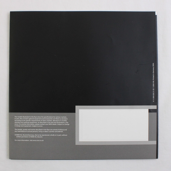 2004 Mini Mini Convertible Brochure 
