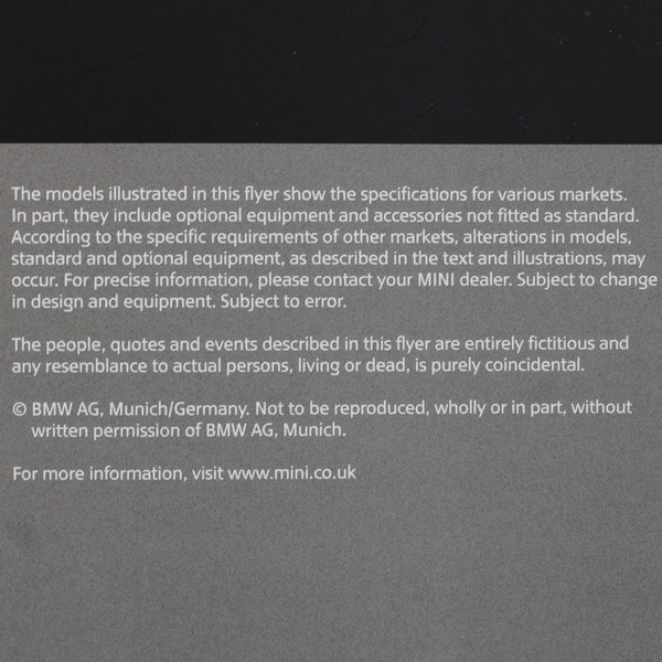 2004 Mini Mini Convertible Brochure 