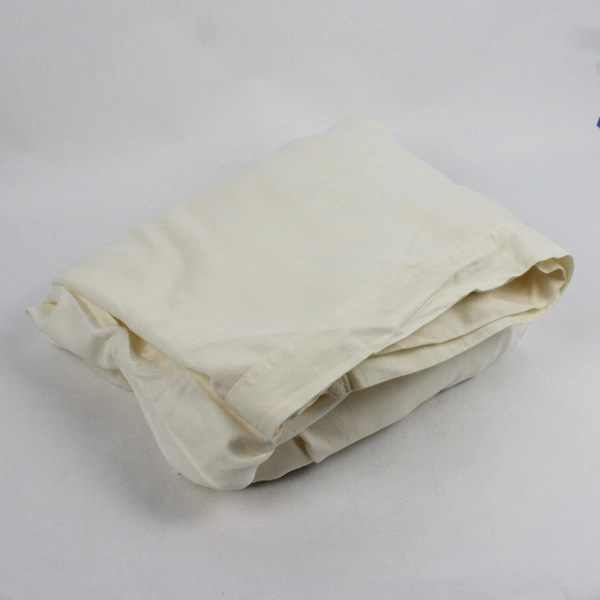 King Flat Bed Sheet Cream 110 X 110 inches 200 Count Combed Cotton