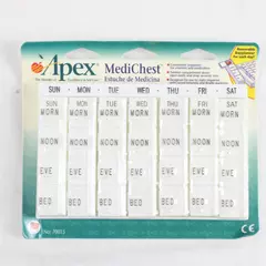 APEX Medi-Chest Assorted Carded Medical Supply Organizer New 7"x8.5" Lightweight