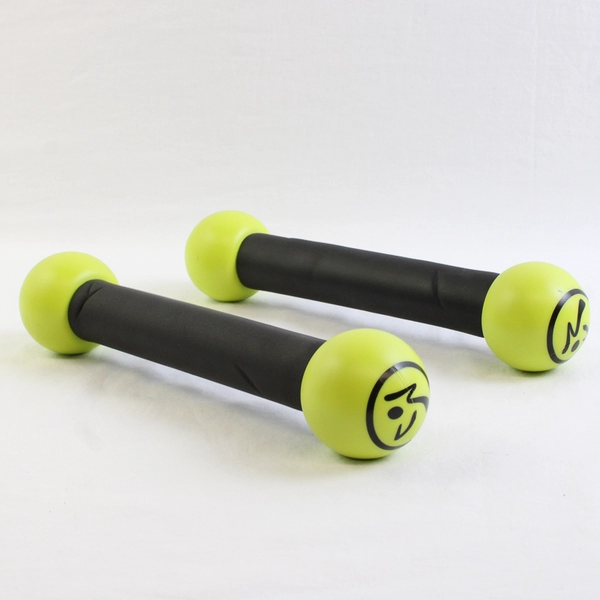 Pair of Zumba Fitness Toning Sticks 1 lb Each Maraca Sound Shake