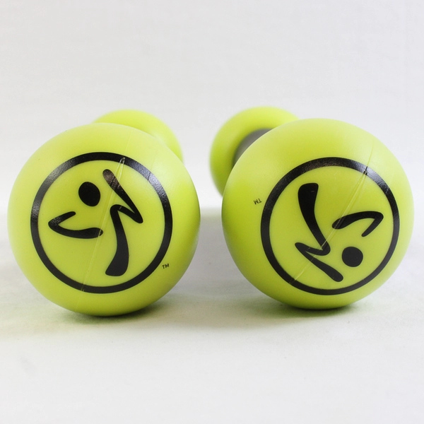 Pair of Zumba Fitness Toning Sticks 1 lb Each Maraca Sound Shake