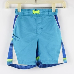Wonder Nation Blue and Green Swim Trunks Boy's XS (4-5)