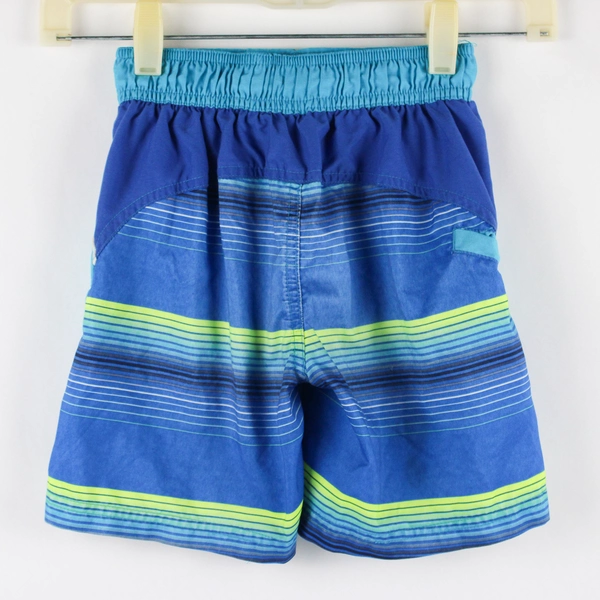 Wonder Nation Blue and Green Swim Trunks Boy's XS (4-5)