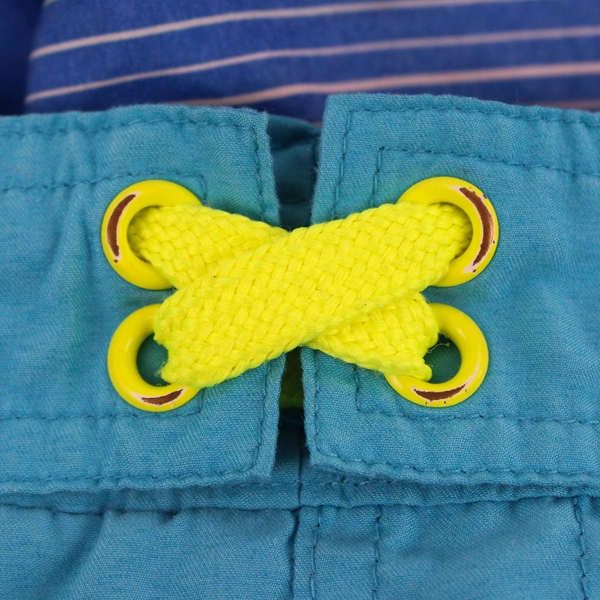 Wonder Nation Blue and Green Swim Trunks Boy's XS (4-5)