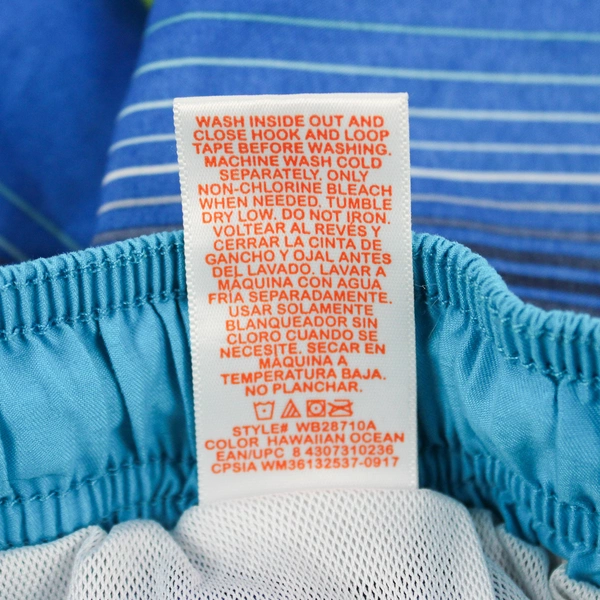 Wonder Nation Blue and Green Swim Trunks Boy's XS (4-5)