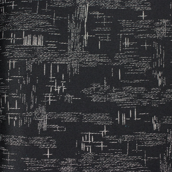 Black Hatched Quilting Fabric Remnant 58" x 2 1/2 Yards