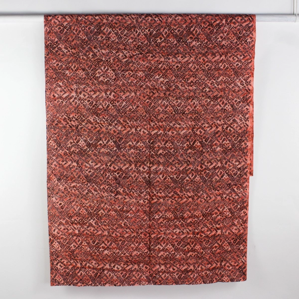 Salmon Pink Batik Cotton Quilting Fabric 44" x 2 1/2 Yards