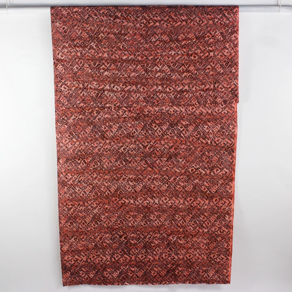 Salmon Pink Batik Cotton Quilting Fabric 44" x 2 1/2 Yards