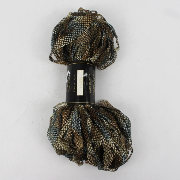 Plymouth Yarn Eros Extreme Brown and Blue Ladder Nylon 98 Yards