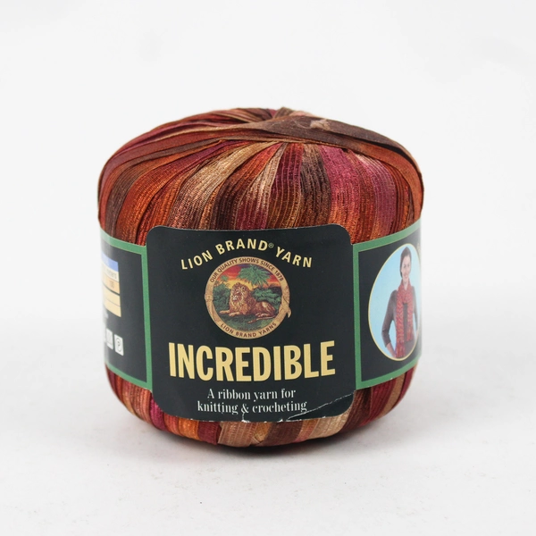Lion Brand Autumn Leaves Nylon Ribbon Yarn 110 Yards