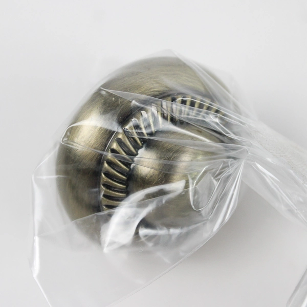 Lot of 3 Unbranded Cabinet Hardware Roped Knob with Backplate in Oiled Bronze