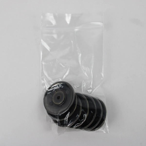 Lot of 7 Unbranded Knob Backing Plates Bronze Colored Satin Finish