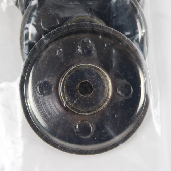 Lot of 7 Unbranded Knob Backing Plates Bronze Colored Satin Finish