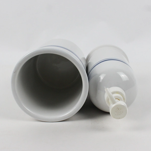 Lot Of 2 Matching Home Stoneware Kitchen Utensil Holder & Soap Dispenser