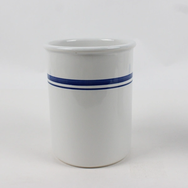 Lot Of 2 Matching Home Stoneware Kitchen Utensil Holder & Soap Dispenser