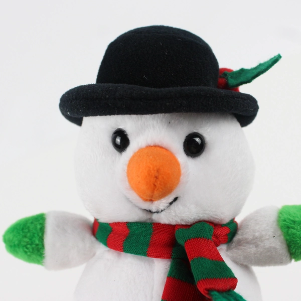 Chosun International Snowman Plush Christmas Ornament 6" FLAWED