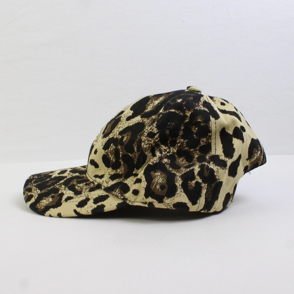 Free Press Acessories Leopard Print Brown/Black Baseball Cap One Size Fits All