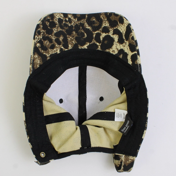 Free Press Acessories Leopard Print Brown/Black Baseball Cap One Size Fits All