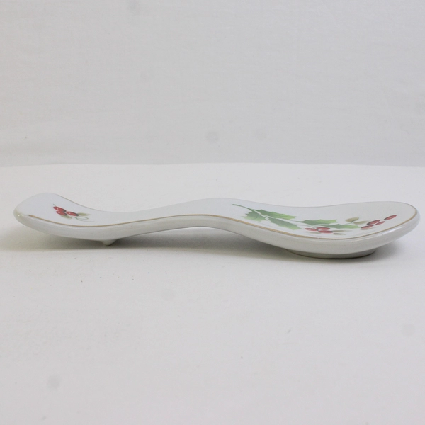Royal Norfolk 8" Christmas Holly & Berries Spoon Rest 