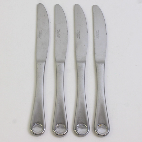 Lot Of 4 Cambridge Silver Pendulum (Stainless) Flatware Dinner Knives 9.75" Long