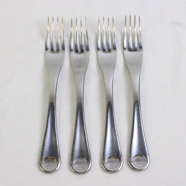 Lot Of 4 Cambridge Silver Pendulum (Stainless) Flatware Dinner Forks 8.25" Long