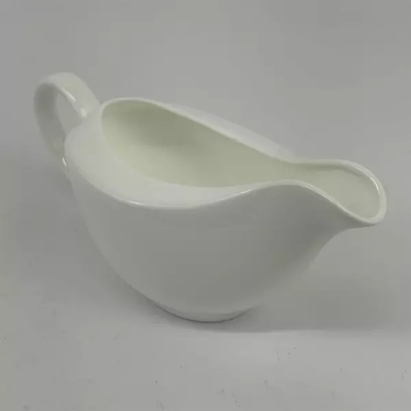 Fitz And Floyd Gourmet Porcelain Gravy Boat Sauce Boat White Ceramic