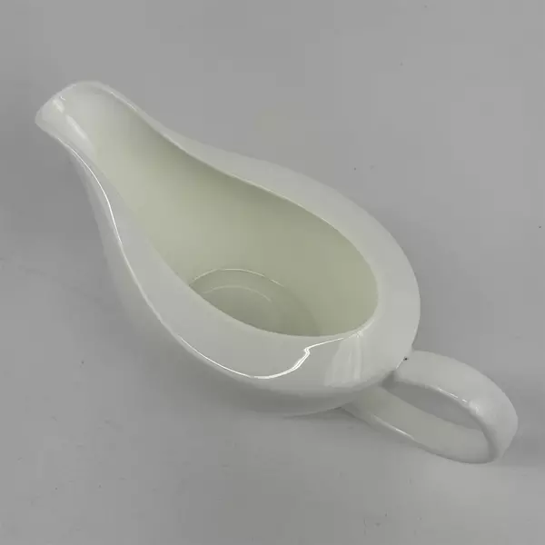Fitz And Floyd Gourmet Porcelain Gravy Boat Sauce Boat White Ceramic