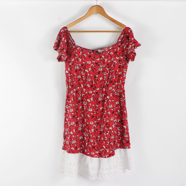 A Lot of 3 H&M Divided Women's Dresses 2 Floral Print & 1 Black Size 14