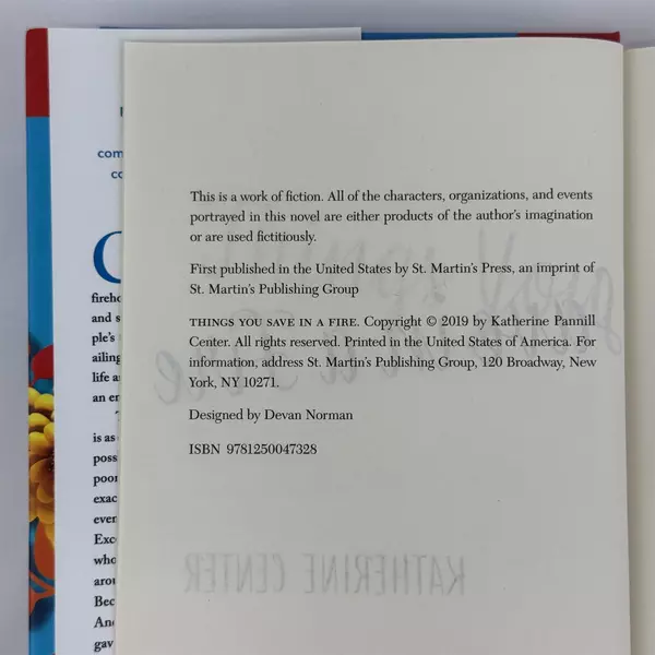 Things You Save in a Fire: A Novel Katherine Center Hardcover