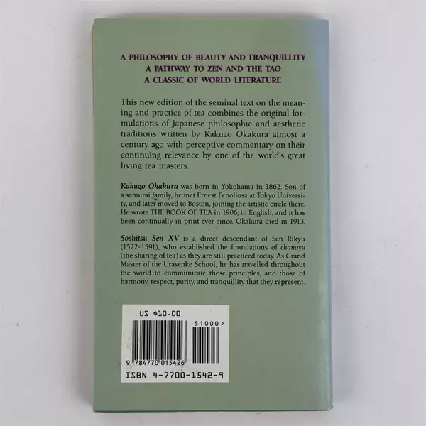 The Book of Tea by Kakuzo Okakura 1991 Trade Paperback Japanese Tea Philosophy