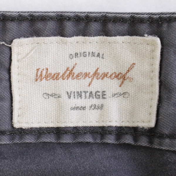 Original Weatherproof Vintage Men's 38X30 Gray Cargo Pants