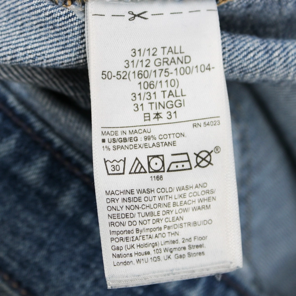 Gap Women's 12 Distressed Girlfriend Mid Rise Light Wash Denim Jeans