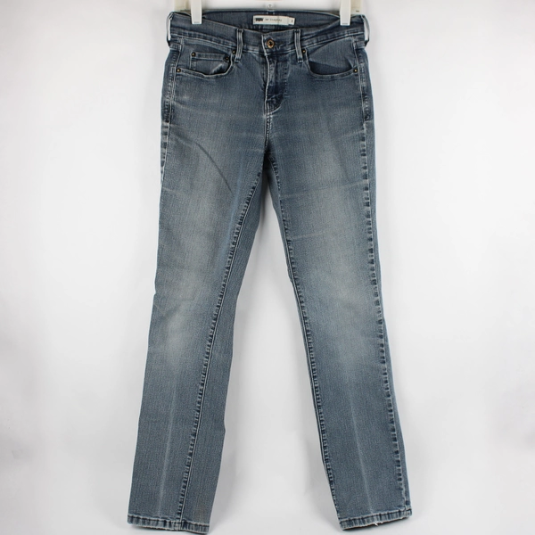 Levi's 505 Womens 2 Blue Straight Leg Light Wash Denim Jeans