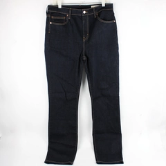 Aviator Women's 34 Slim Straight Dark Indigo Denim Jeans