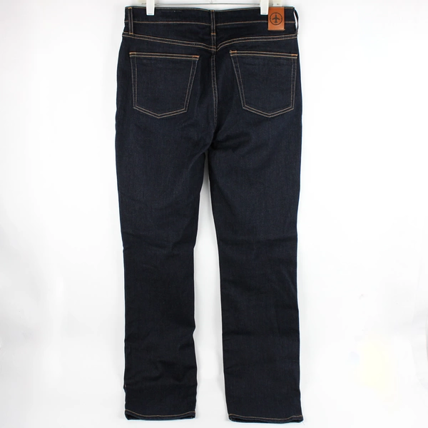 Aviator Women's 34 Slim Straight Dark Indigo Denim Jeans