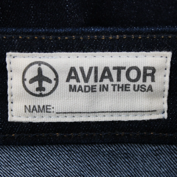 Aviator Women's 34 Slim Straight Dark Indigo Denim Jeans