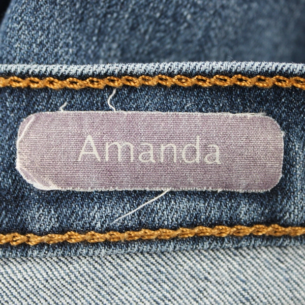 Gloria Vanderbilt Women's 8 Amanda Medium Wash Straight Leg Jeans 